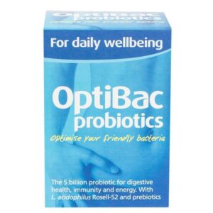 Men vi sinh Optibac xanh da trời Optibac For Daily Wellbeing