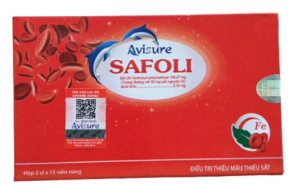 Avisure Safoli bổ sung sắt cho bà bầu