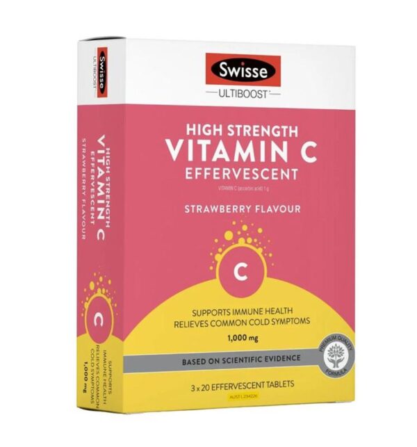 Viên sủi Swisse High Strength Vitamin C 1000mg