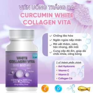 Viên uống hỗ trợ trắng da White Collagen Vita