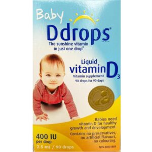 Baby Ddrops Vitamin D3 cho trẻ sơ sinh 90 giọt của Mỹ