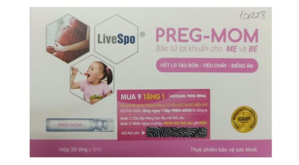 Bào tử lợi khuẩn cho mẹ và bé LiveSpo Preg-Mom