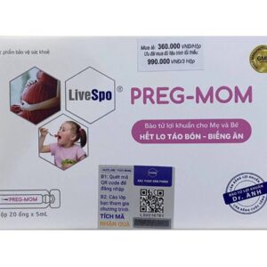 Bào tử lợi khuẩn cho mẹ và bé LiveSpo Preg-Mom