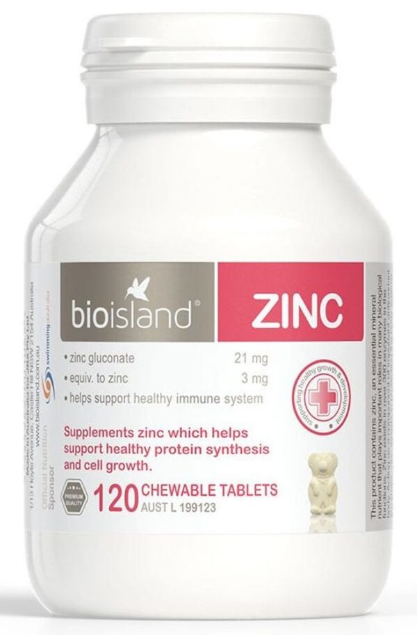 Viên hỗ trợ bổ sung cho bé Bio Island Zinc 120 viên