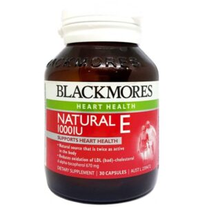 Blackmores Natural Vitamin E 1000IU 100 viên của Úc