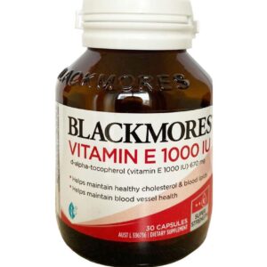 Blackmores Natural Vitamin E 1000IU 100 viên của Úc