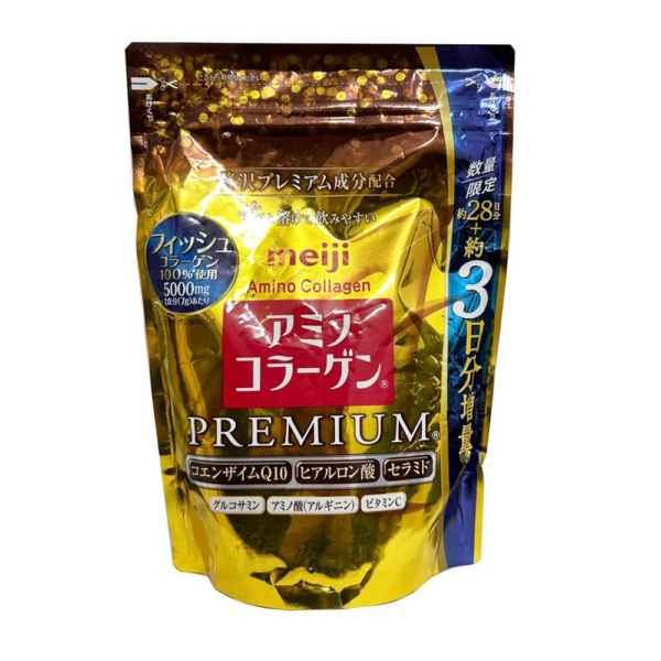 Bột Collagen Meiji Premium 5000mg cho phụ nữ ngoài 40