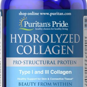 Collagen thủy phân Puritan's pride hydrolyzed collagen 1000mg