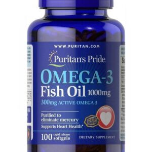 Dầu cá Puritan’s Pride Omega 3 Fish Oil 1000mg