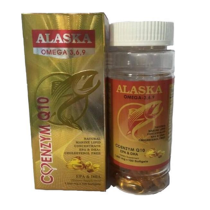 Dầu cá Alaska Omega 3-6-9 Coenzym Q10 lọ 100 viên