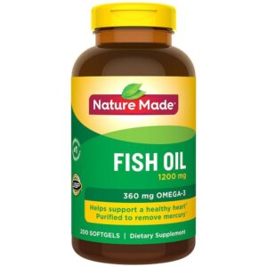 Dầu cá Nature Made Fish Oil Omega 3 1200mg hộp 200 viên