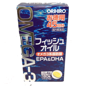 Dầu cá Omega 3 Orihiro 180 viên Nhật Bản