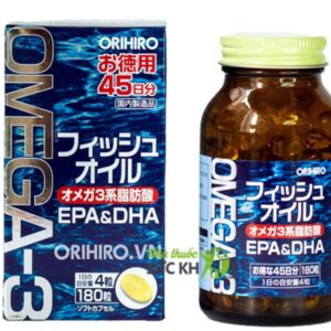 Dầu cá Omega 3 Orihiro 180 viên Nhật Bản