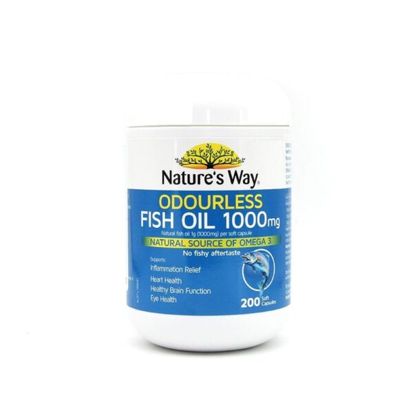 Dầu cá tự nhiên Nature's Way Odourless Fish Oil 1000mg