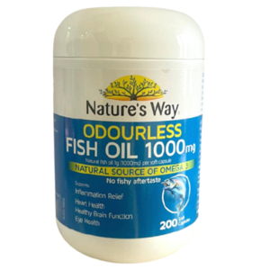 Dầu cá tự nhiên Nature's Way Odourless Fish Oil 1000mg