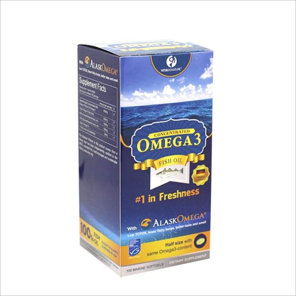 Dầu cá tươi Alask Omega 3 Fish Oil Vita Signature 500mg