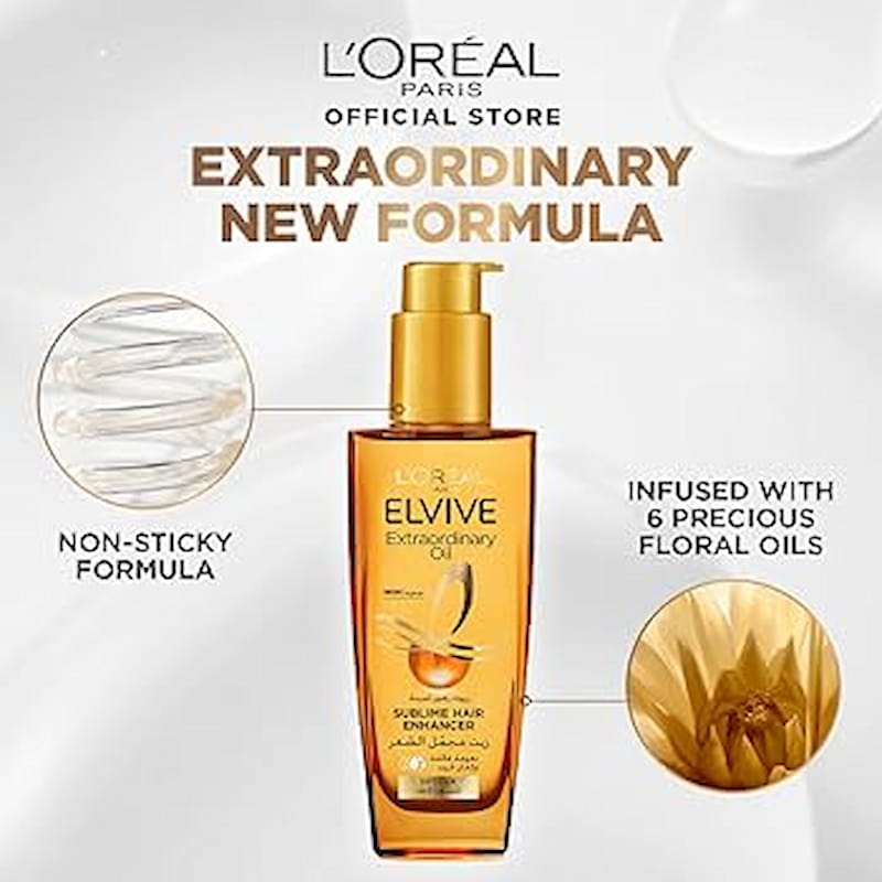 Sử dụng L’Oréal Paris Elvive Extraordinary Oil để dưỡng tóc