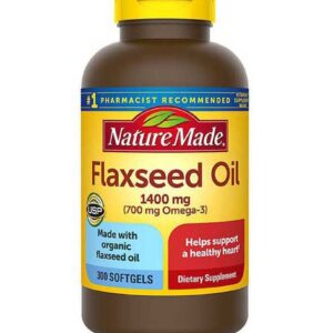 [Date T8/2025] Dầu hạt lanh Nature Made Flaxseed oil 1400 mg hộp 300 viên