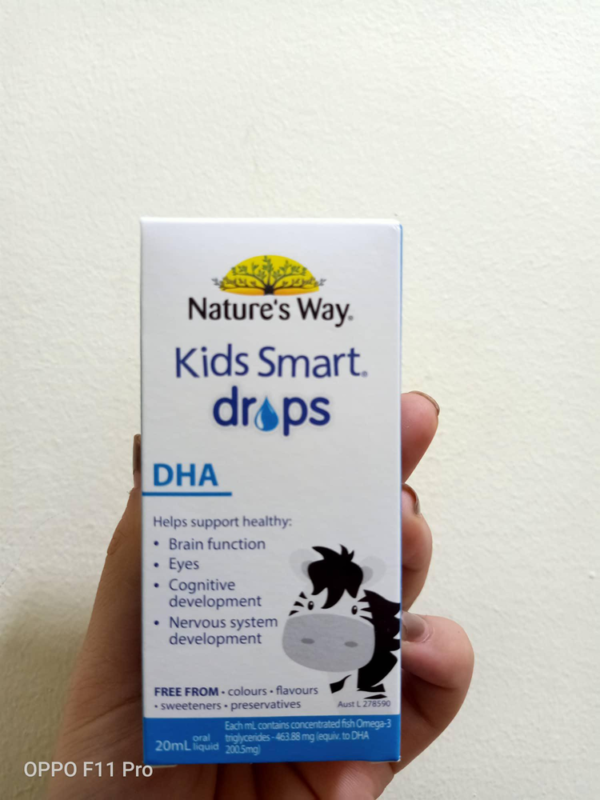 DHA dạng giọt Nature’s Way Kids Smart Drops Úc