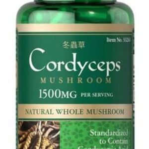 Đông Trùng Hạ Thảo Cordyceps Mushroom Puritan's Pride 1500mg 60 viên