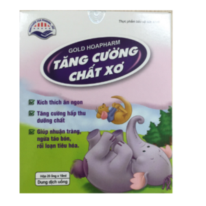 Dung dịch uống Gold Hoapharm tăng cường chất xơ hộp 20 ống