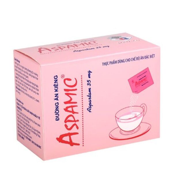 Đường ăn kiêng Aspamic 35mg ( hộp 100 gói x 1g)