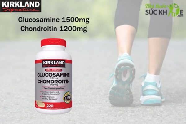 Glucosamine 1500mg Kirkland của Mỹ 220 Viên