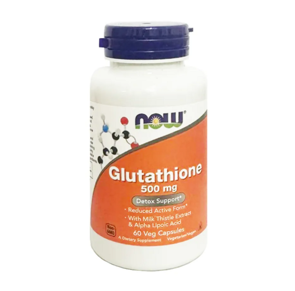 Glutathione Now 500 mg - Viên uống hỗ trợ trắng da