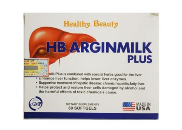 HB Arginmilk Plus - hỗ trợ tăng cường chức năng gan