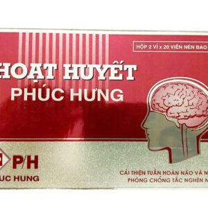 Hoạt huyết thông mạch Phúc Hưng 2 vỉ x 20 viên nén bao đường