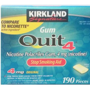 Kẹo cai thuốc lá Kirkland Gum Quit 4 chính hãng Mỹ