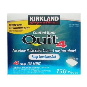 Kẹo cai thuốc lá Kirkland Gum Quit 4 chính hãng Mỹ