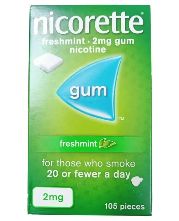 Kẹo cao su cai thuốc lá Nicorette 2mg