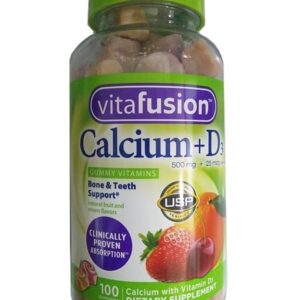 Kẹo dẻo bổ sung canxi Vitafusion Calcium 500mg của Mỹ