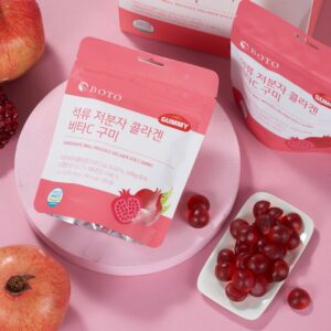 Kẹo dẻo collagen lựu đỏ BOTO Pomegranate Collagen Vita C