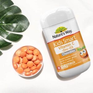 Viên nhai cho bé Nature’s Way Kids Smart Vitamin C + Zinc + D3