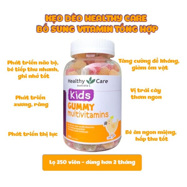 Kẹo dẻo Healthy Care Gummy Multivitamin cho bé