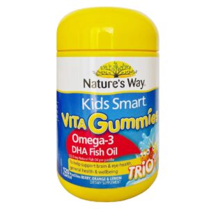 Kẹo dẻo Nature's Way Kids Smart Trio giúp bổ sung Omega-3, DHA cho bé