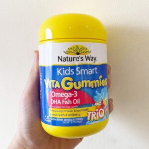 Kẹo dẻo Nature's Way Kids Smart Trio giúp bổ sung Omega-3, DHA cho bé