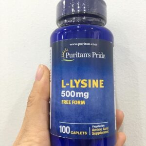 Viên uống L-Lysine Puritan's Pride 500mg của Mỹ