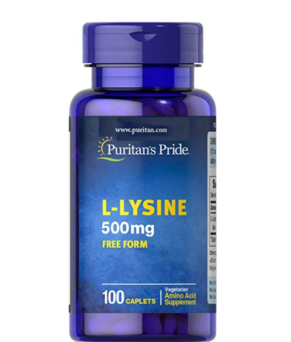 Viên uống L-Lysine Puritan's Pride 500mg của Mỹ