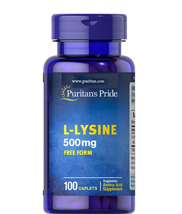 Viên uống L-Lysine Puritan's Pride 500mg của Mỹ