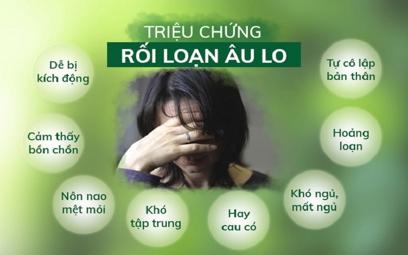 Triệu chứng hay gặp ở người bị rối loạn lo âu