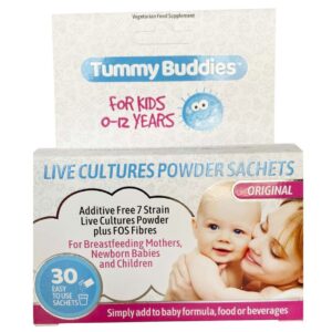 Men vi sinh Tummy Buddies của Anh cho trẻ từ sơ sinh