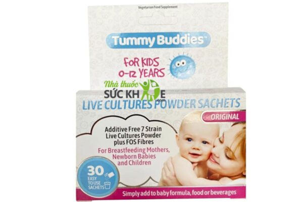 Men vi sinh Tummy Buddies của Anh cho trẻ từ sơ sinh