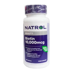 Natrol Biotin 10000 mcg viên uống hỗ trợ mọc tóc