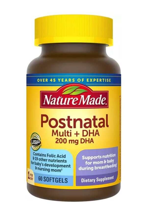 Nature Made Postnatal Multi DHA cho phụ nữ cho con bú