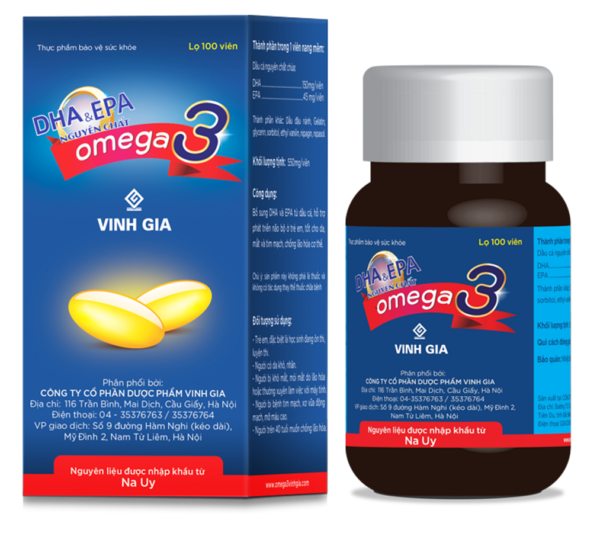 Omega 3 Vinh Gia bổ sung DHA và EPA