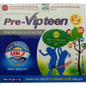 Pre Vipteen 2 hỗ trợ cải thiện chiều cao cho trẻ từ 6 tháng tuổi