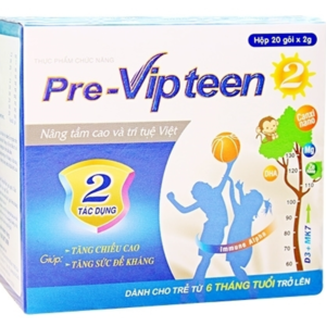 Pre Vipteen 2 hỗ trợ cải thiện chiều cao cho trẻ từ 6 tháng tuổi